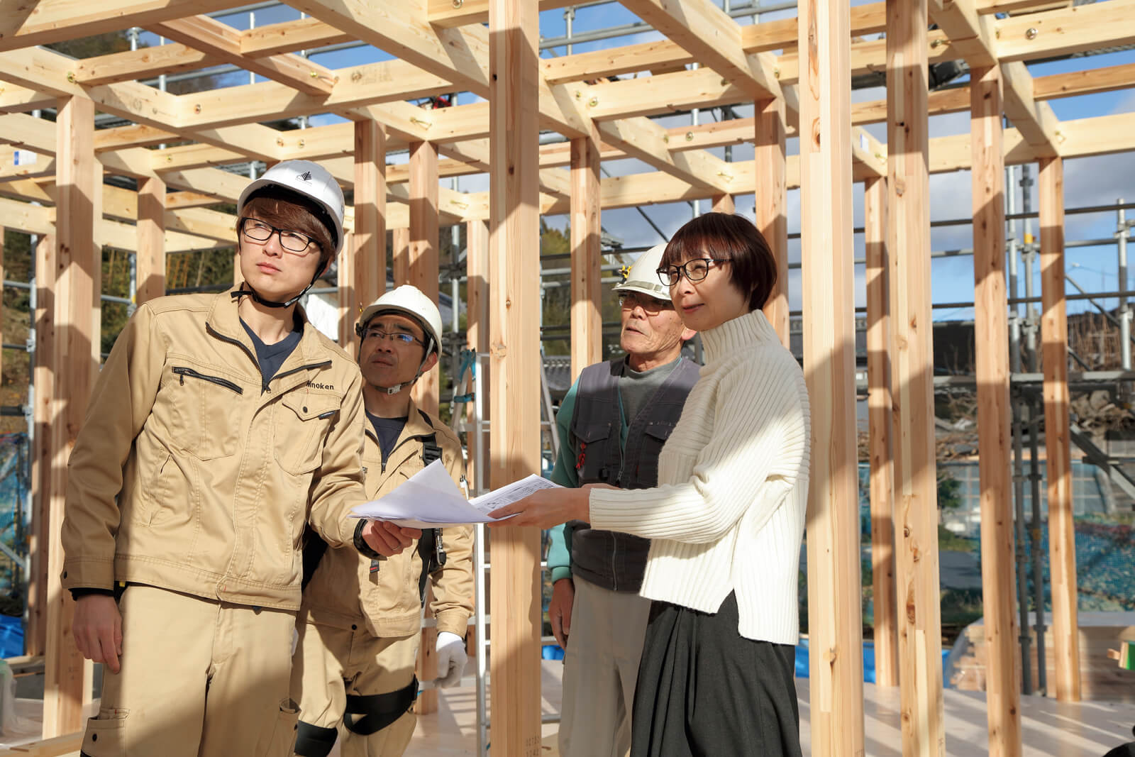 円滑で安全な作業進行は、普段から培ったコミュニケーションの賜物といえる